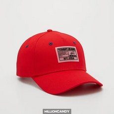 타미힐피거 진 컬리지 볼캡 모자 레드 TOB52P00W-G11