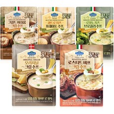 폰타나 조리수프 분말 75g 5종 각1개씩 머쉬룸1개 오리지널1개 브로콜리수프1개 포테이토1개 로스티드비프1개, 1세트