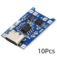 USB 18650 충전 보드 충전기 모듈 보호 이중 기능 1A 이온 TP4056 5V 1A 10, 10개