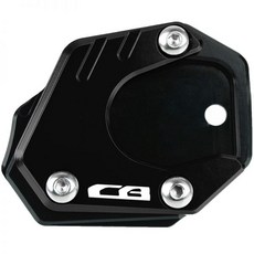 혼다 CB125R 사이드 스탠드 지지대 확장 발판 클립, 검은색, 1개