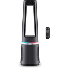 Rowenta Eclipse Q5030 Rotorless 2in-1 공기 정화 팬 미세 입자 12 속도 타이머 지연 시작 기능 원격 제어 Anthracite, 3-in-1 fan/ air purifier/ heat