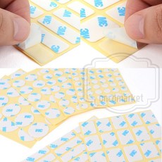 온코 자국없는 부품 사각 조각 고정 차량용 얇은 양면테이프, 사각 30x20mm, 1개