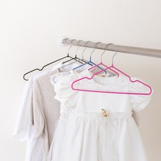 할메이드 논슬립 어린이 유아 옷걸이 강아지 애견옷걸이 50P, 핑크, 50개