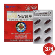 중외제약 프리미엄 쏘팔메토, 60정, 3개