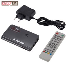 DVBT/DVBT2 TV 튜너 수신기 DVBT/T2 박스 VGA AV CVBS 1080P HDMI 디지털 HD 위성 수신기 원격 제어 포함 TV 스틱, 01 US Plug