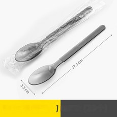 일회용 칼 포크 스푼 서양 식기 스테이크 라이트 디저트 케이크 나이프와 세트 독립 포장 두꺼운, 1 Thick spoon [8.5g independen, 1개
