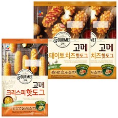 CJ 비비고 고메 포테이토치즈 핫도그 400g 2개+크리스피 400g 1개, 2개