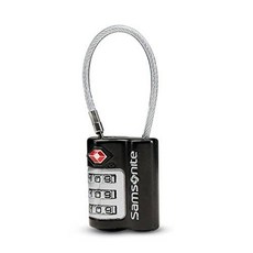 Samsonite Travel Sentry 3-dial Combination Cable Lock Black /289366