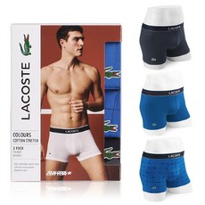 [라코스테 언더웨어] LJ102 모던네이비.블루.블루마크 3PACK