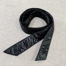 여성패딩코트 허리띠 여성코디가잘되는 패딩 끈허리띠 기모 두꺼운 심플 코트 리본 장식 코르셋