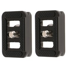 Sirui TY-C10 T005/T-025 삼각대 볼 헤드 용 2 피스 알루미늄 퀵 릴리스 플레이트 1/4 인치