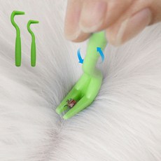 크레용펫 핀셋 제거 강아지 진드기 야외 2P 집게 산책[D], 2개, 상세페이지 참조, 상세페이지 참조