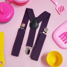 멜빵 키즈 집게 어린이용 진보라