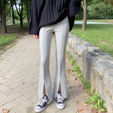 지니슬로우 네오프렌 텐션 앞트임 부츠컷 레깅스