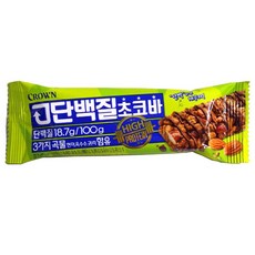 크라운 단백질 초코바 32gx12개x6각, 72개, 32g