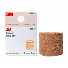 3M 코반 압박 자가접착붕대 5cm x 4.5m (1롤), 1개, 1개입 - 3m코반