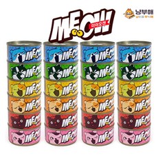 그린펫 미아오캔 80g 6종 24개입 모음_고양이캔 대용량 캔, 24개