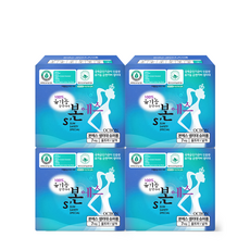 유기농본 에스 울트라 슬림 수퍼롱 생리대 날개형, 오버나이트, 7개입, 4개