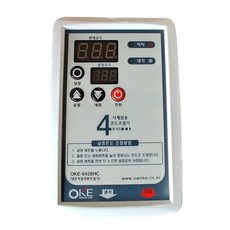 OKE-6428HC / 디지털 벽걸이형 온도조절기 / 고정형 6428HC 가변형 6428HCV / 냉각히터 동시 자동 제어기능 온도조절기 / 온도콘트롤러, OKE-6428HCV (온도설정가변형), DC24V 전원, 1개