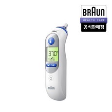 브라운 체온계 IRT-6525+필터 21p 증정 정품 국내 A/S 가능 야간조명 무음모드, 1개