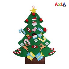 아클라 크리스마스 시즌 장식 DIY 펠트 벽트리 만들기 트리 풀세트구성