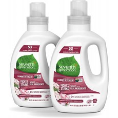 7세대 농축 세탁 세제 제라늄 블로섬 &amp; 바닐라 40 oz 2의 팩(106 부하) 40 Fl 오자(2의 팩):, 1
