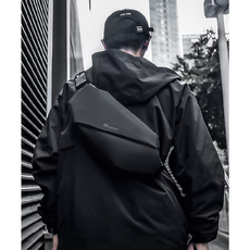 굿커머스 아웃도어 히든포켓 생활방수 크로스백, 그레이, 1개