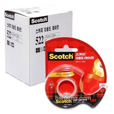 3M 스카치 다용도 테이프 디스펜서 522D 12mm x 20m 12개