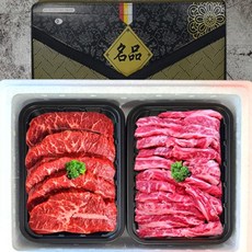 [부채살+갈비살] 정육세트 프라임등급 설선물 미국산소고기 냉장육, 1세트, 1kg