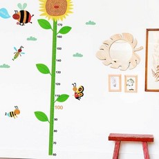 키재기 시트지 해바라기 키재기스티커 키재기, 1개, 본상품선택