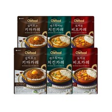 Chefood 블렌딩 카레 3종 6봉, 갈릭포크 키마카레 3봉_갈릭포크 키마카레 3봉, 150g, 6개