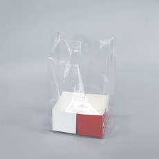 버거 샌드위치 도넛트레이 2개포장 PE무지 비닐봉투 링펀치 160427 투명 400장, 단품, 단품