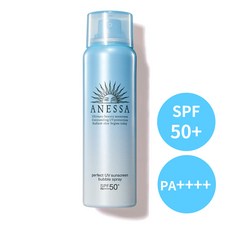 아넷사 퍼펙트 UV 거품 스프레이 선크림 60g 시트러스 소프향 블루, 1개