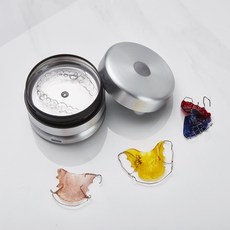 [클리움 클리너] 투명 치아 교정기 세척 / 틀니 세척 / 의치 세척 / 마우스피스 세척 / 틀니 교정기 보관 관리 초음파세척 살균기, 클리움 클리너