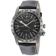 Glycine Airman Mens Analog Swiss Automatic Watch with Leather Bracelet GL0252 PROD210011602