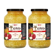 꽃샘 꿀사과차 1kg x 2개, 1개입