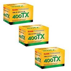 코닥 Tri-X 400TX 프로페셔널 블랙& 하얀 필름 ISO 400 35mm 24 Exposures, 상세내용참조