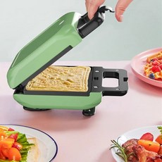 가정용 토스터 다기능 전기 주방 팬케이크 베이킹 샌드위치 토스터기 아침 식사 기계, 2.EU Converter Plug