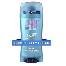 시크릿 아웃라스트 고체형 데오드란트 컴플리틀리 클린 73g, Secret-73g-2.6oz, 1개
