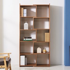 동서가구 홈즈 고무나무 원목 2단 3단 4단 5단 인테리어 책장 책꽂이 700 900 1100 1300, 5단_900, 홈즈_월넛_HSF010-1