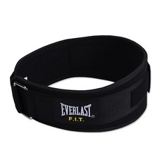 Everlast 泡沫芯支撐腰帶, 黑色, 1個