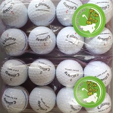 캘러웨이 트리트트랙 3 4피스 노랑 흰볼 로스트볼 골프공, A+ 20알, 트리트 흰볼