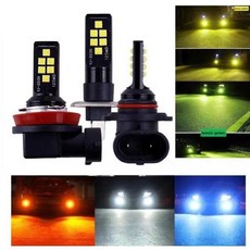 LED 자동차 헤드라이트 안개등 전구 DRL 램프 캔버스 30W 12V 3000K H8 H9 H11 2 개, 02 H9_02 8000 천개 화이트 블루