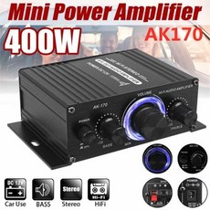 하이파이 카홈 12 V홈 800W 사운드 스테레오 YKDAWN 앰프 파워 AK380 D 앰프 차량용 오디오 앰프 베이스 스피커 AK170 파워 AK370 클래스, 1) AK-170, 없음