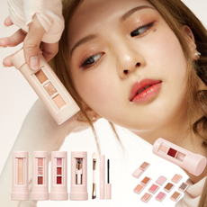 NBPSIS 엔비피시스 커스텀 무드 온 롤러 8g (아이섀도우 3종 + 립스틱 3종 + 마스카라 + 메이크업 브러쉬 세트) 휴대용 메이크업세트 팔레트, 1개