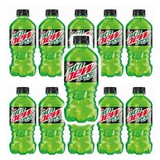 Zero Mountain Dew (MTN) 20 oz Soda Bottles (Pack of 12 Total of 240 FL OZ) null