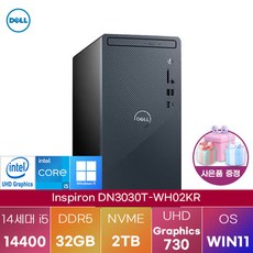 DELL 델 인스피론 DN3030T-WH02KR 고성능 업무용PC, 2TB, 32GB