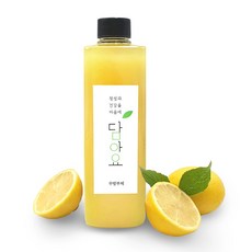 담아요 수제 레몬즙 레몬액 500ml 수제 착즙 레몬청 레몬원액, 플라스틱병, 1개