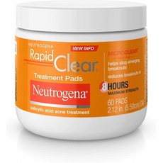 Neutrogena Rapid Clear Acne Face Pads with Salicylic Acid Acne Treatment Medicine to Fight Face Breakouts Oil Free Pa, 1