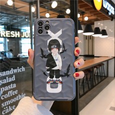 한베마켓 애니메이션 불꽃 핸드폰케이스 XRXS 충격흡수 부드러운케이스 IPHONE11PROMAX 개성 8PLUS 실리콘